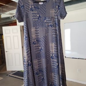 Lula Roe geometric high low dress